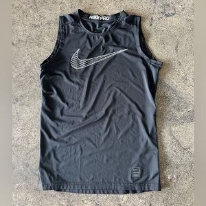 Nike Black Pro Dri-FIT Boys YL Sleeveless Top
